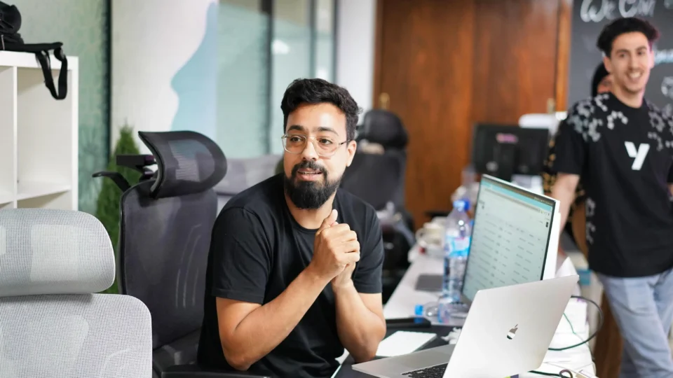 A normal day inside startup life: one laptop, a small team, too many responsibilities, and the feeling that somehow everything is your job.